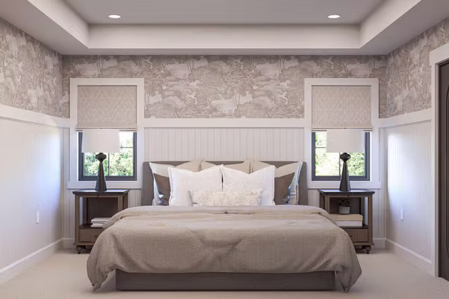 The Hawthorne tudor revival custom home interior view 2