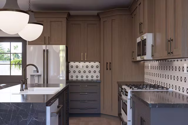 The Hawthorne tudor revival custom home interior view 4