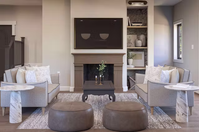 The Hawthorne tudor revival custom home interior view 7