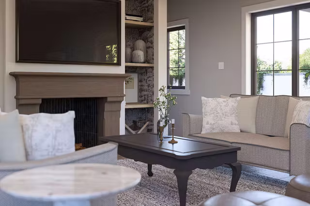 The Hawthorne tudor revival custom home interior view 8