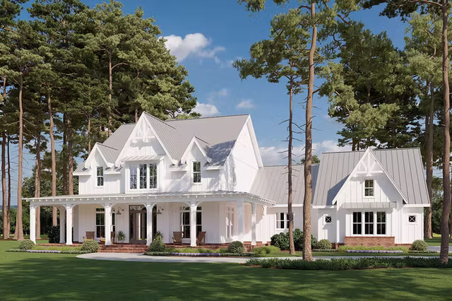 The Magnolia southern classic custom home exterior view 2