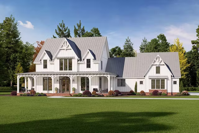 The Magnolia southern classic custom home exterior view 6