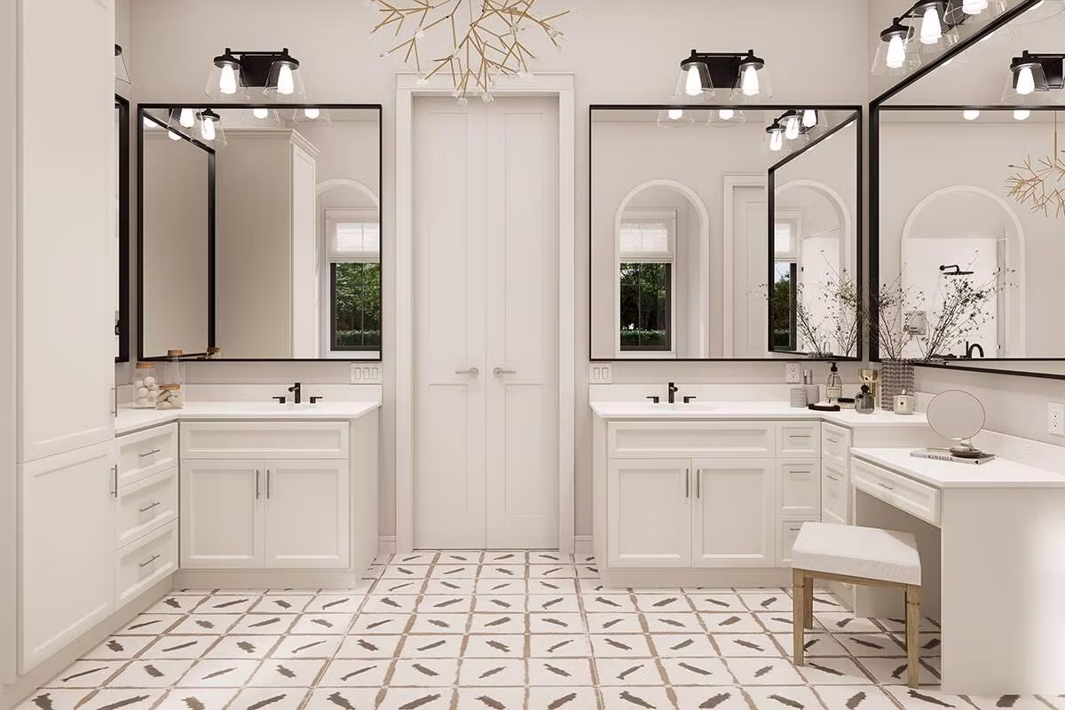 Bright primary suite in The Magnolia