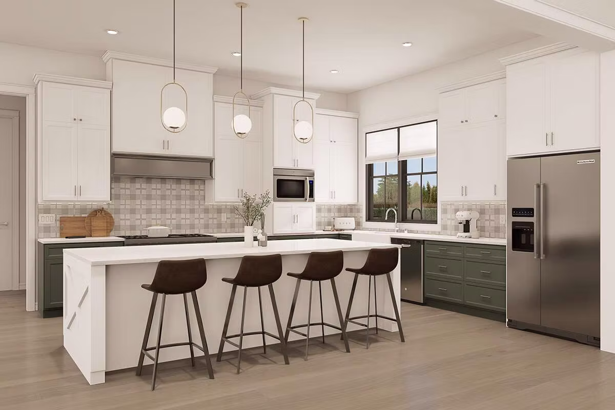 Custom kitchen in The Magnolia