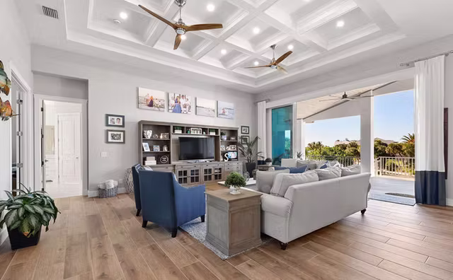 The Palmetto southern coastal custom home interior view 9