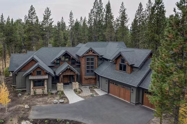 The Sierra mountain modern custom home exterior view 5