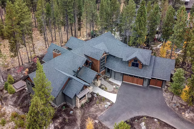 The Sierra mountain modern custom home exterior view 9