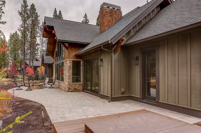The Sierra mountain modern custom home exterior view 11