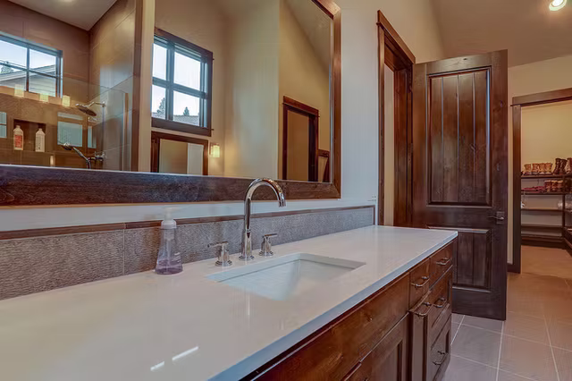 The Sierra mountain modern custom home interior view 15