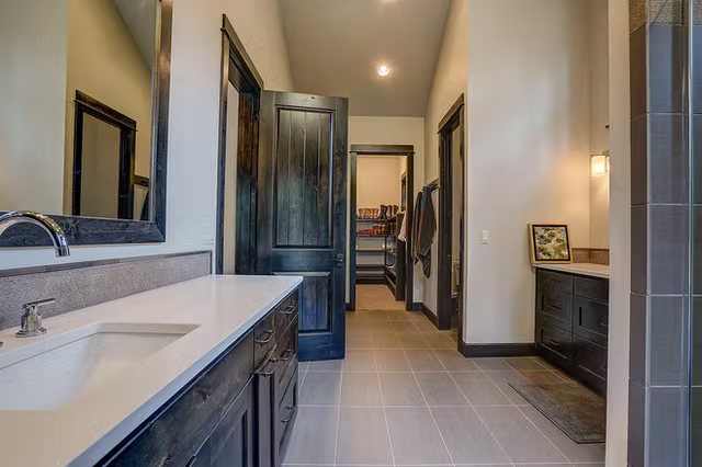 The Sierra mountain modern custom home interior view 16
