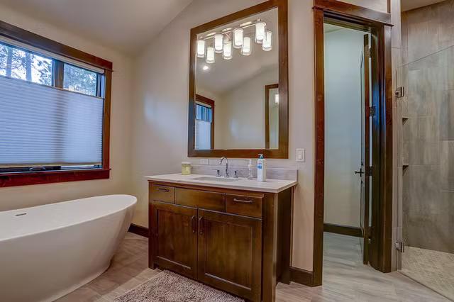 The Sierra mountain modern custom home interior view 21