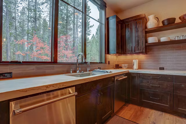 The Sierra mountain modern custom home interior view 31
