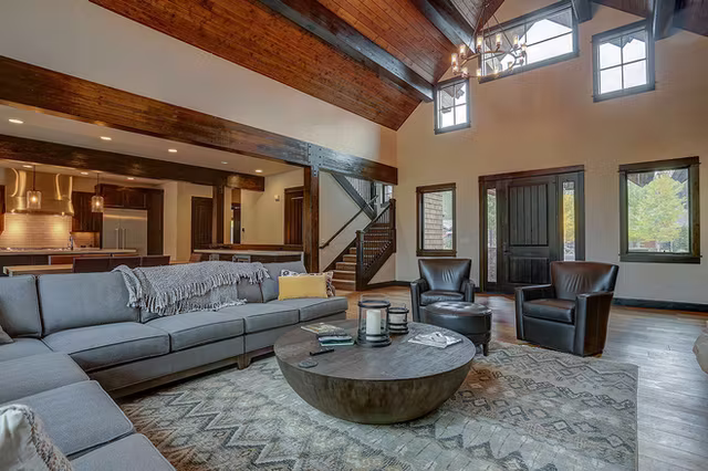 The Sierra mountain modern custom home interior view 39
